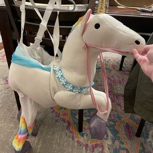 Unicorn Piggy Back Ride Toddler Costume